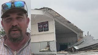 El tornado de Temple Texas deja destruccion a su paso un comerciante pierde su negocio