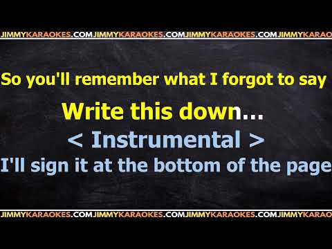 George Strait   Write this down PISTA KARAOKE