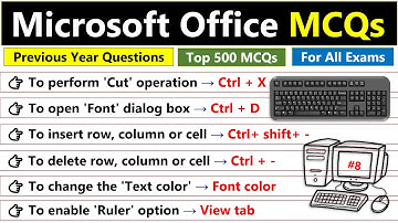 Top 500 MS Office mcq Questions and Answer | Microsoft Office | MS Office