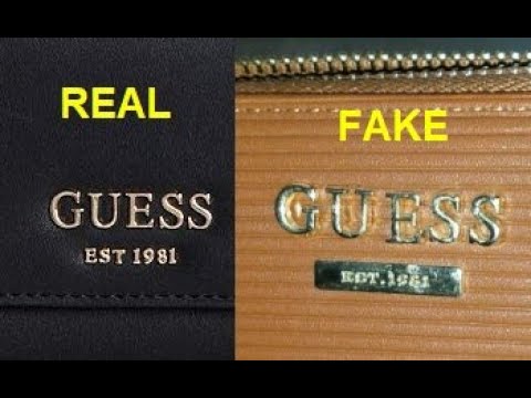 Guess wallet real vs. fake. How to spot counterfeit Guess and purses -