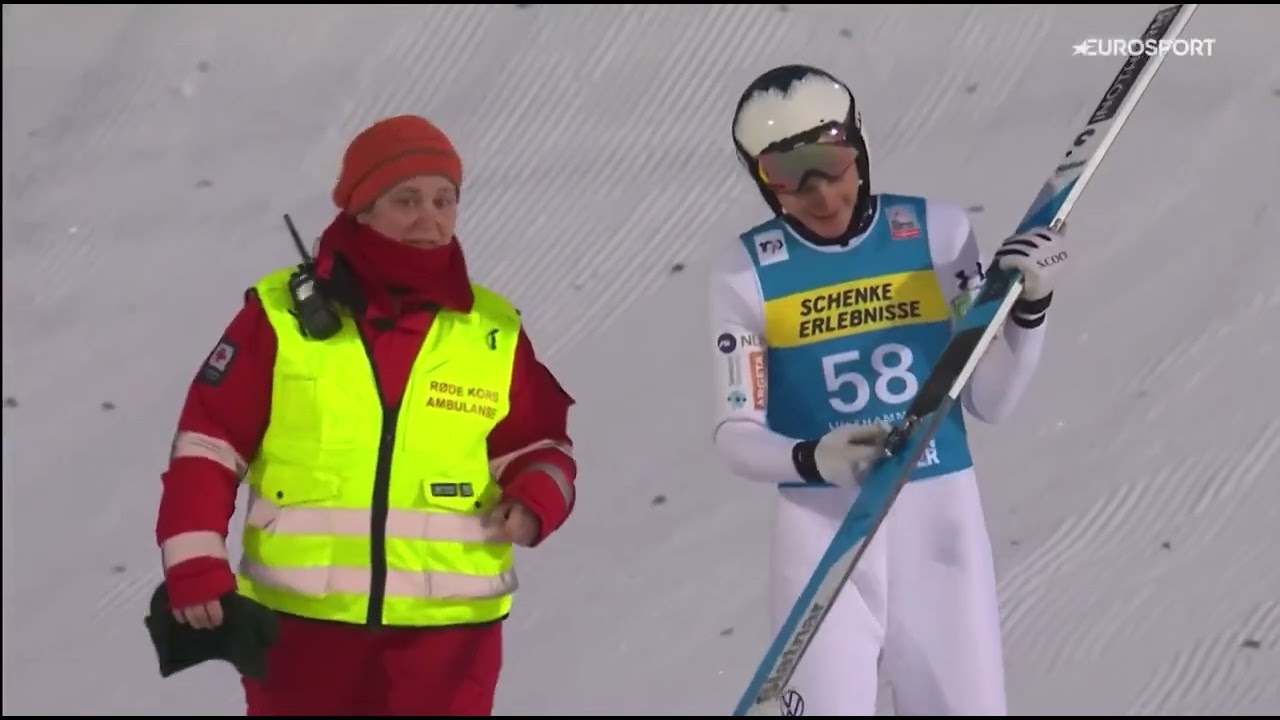Domen Prevc Spektakulärer Sturz in Lillehammer