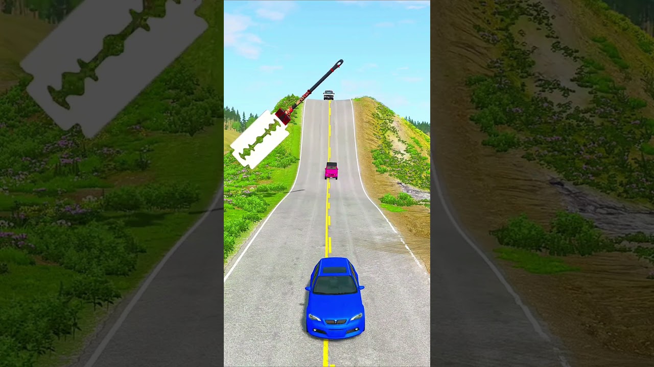 Which Car vs Blade Hammer Crush BeamNg Drive 