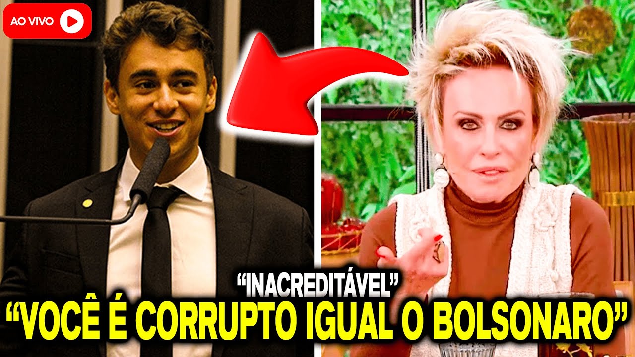 NIKOLAS FERREIRA ATROPELA ANA MARIA BRAGA NA TV AO VIVO, SUA RESPOSTA ...