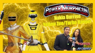 Nakia Burrise (Yellow Zeo and Turbo Ranger) interview at Power Morphicon 2018