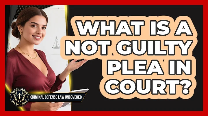 What Is a Not Guilty Plea in Court?