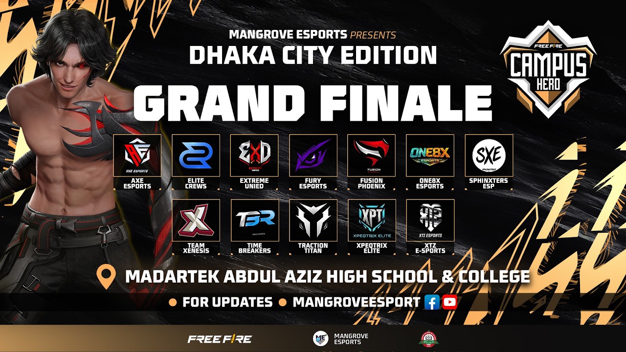 [🛑LIVE] FREE FIRE CAMPUS HERO : DHAKA CITY EDITION | LAN FINAL | FREE FIRE ESPORTS BD