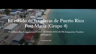 Hallazgos del estado de las playas de Puerto Rico Post-huracán María (Grupo 4)