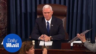 Pence makes tie-breaking vote to confirm DeVos's nomination - Daily Mail