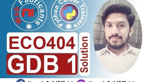 ECO404 GDB 1 Solution | Deadline Dec 23 | Hussain Sajid