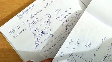 ABCD  is a rhombus with angle ABC=56. Determine angle ACD=??