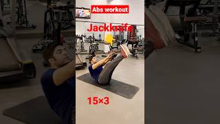 How to do a jackknife | abs workout 💪 #fitness #gym #workout #fit #weightloss #viral #shorts