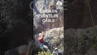 AUTORRESCATE EN PUENTE DE CABLE  #rescue  #víasferratas  #ferratas  #rescate  #cordesaventura