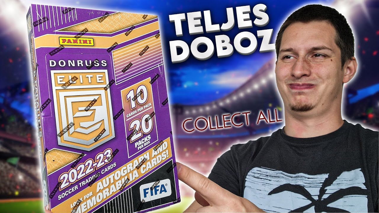 Panini Donruss Elite 22/23 FIFA Retail Display | 20x Csomag Bontás ...