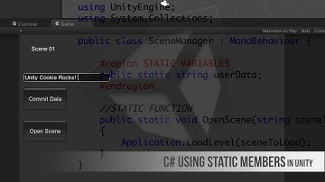 Using C# Static Members in Unity