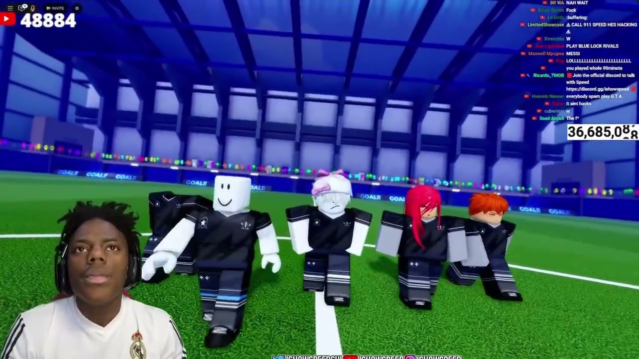 IShowSpeed Plays Blue Lock Rivals