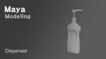 [Maya] Modeling a Lotion Dispenser (Part 1)