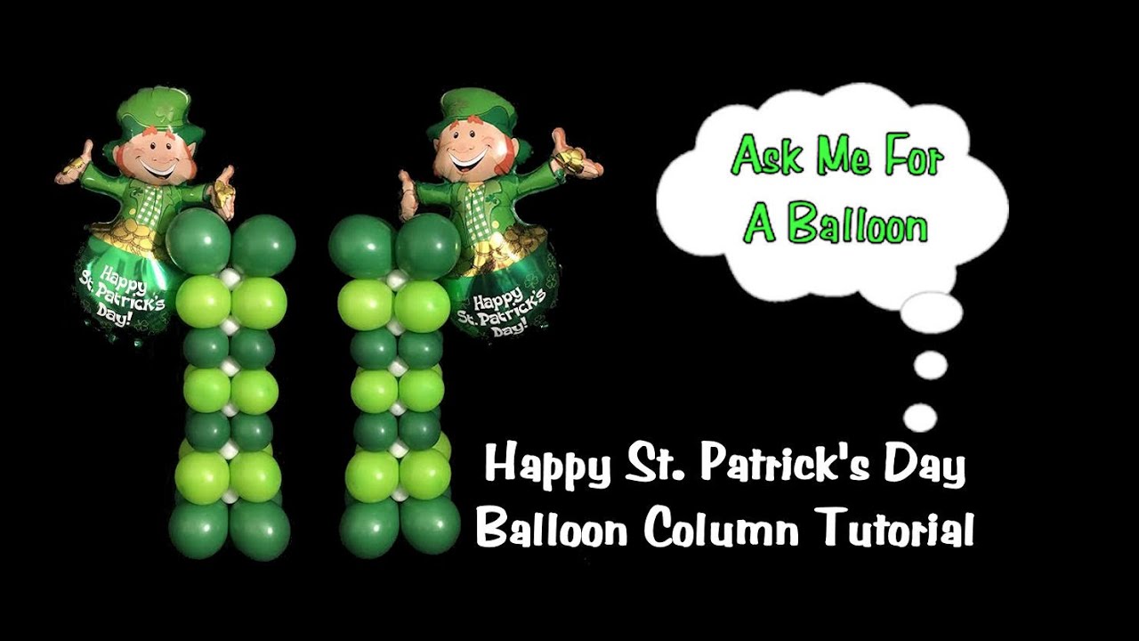 balloon column kit St Patrick's Day Balloon Column Decoration