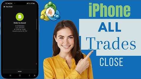 How To Close All Trades At Once In MT4 On iPhone | Close All Trades At Once In MT4 iPhone