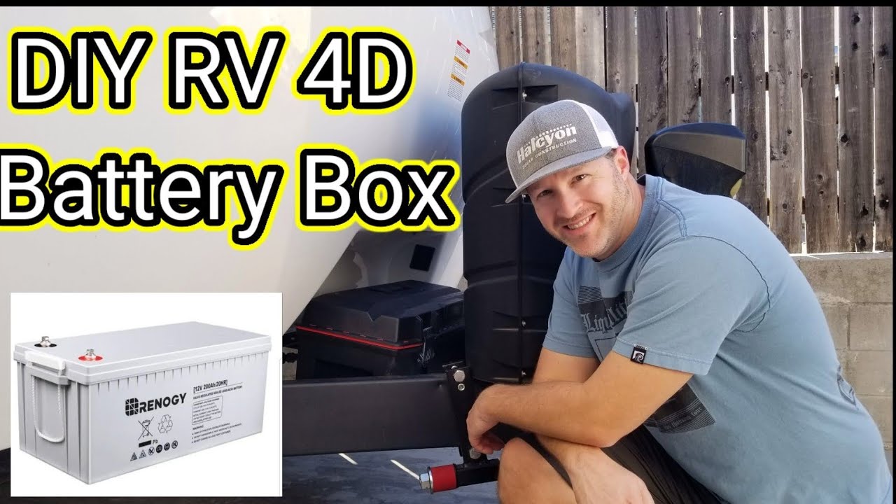 ⁣Renogy Deep Cycle AGM battery DIY Battery box RV