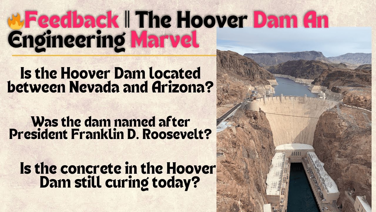 68.🔥Feedback || The Hoover Dam An Engineering Marvel 🔥|| Learn English ...