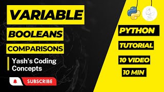 Python Variables and Booleans: Understanding the Basics | Learn Python  Just 10 Minutes a Day Python Basics Understanding Variables Data Science With Yash