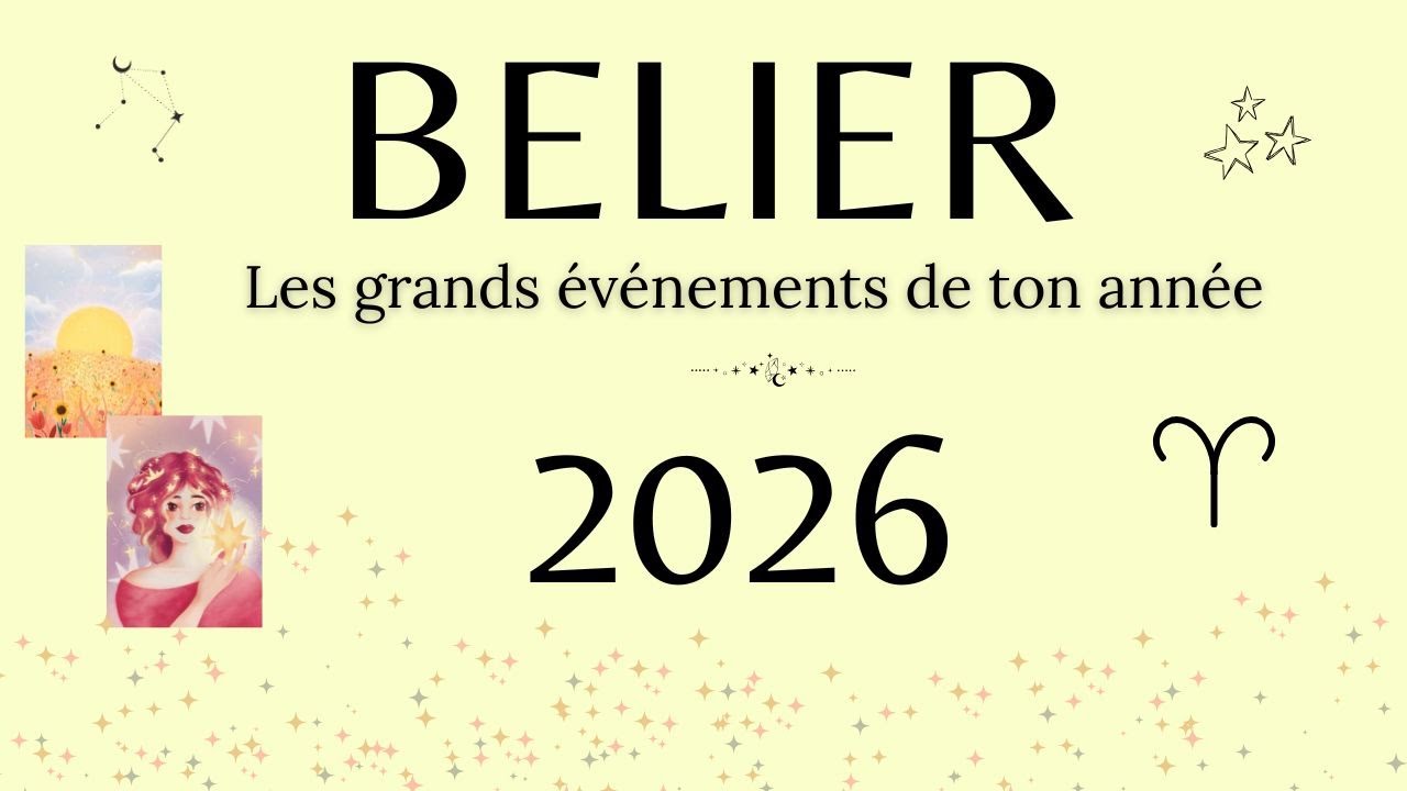 BELIER 2026 - L'année de l'engagement:  bonheur en amour et projet matériel prometteur