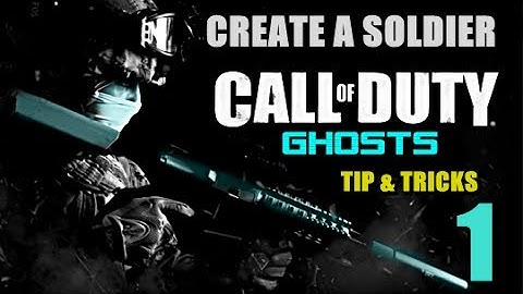 ★ Call Of Duty: Ghosts  Create A Soldier Tips & Tricks