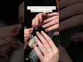 Amber Gold Sparkle Nails, nail art ideas for beginners. episode 30 #makeup #nails
