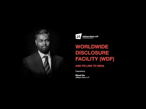 What is HMRC's Worldwide Disclosure Facility (WDF) and how does it link to India?