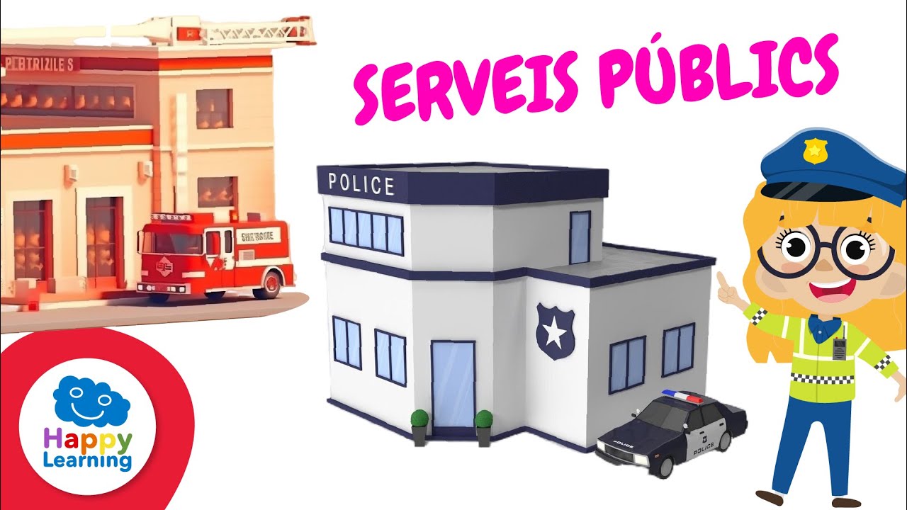 SERVEIS PÚBLICS | CURIOSITATS PER A NENS | Happy Learning 🏥🚓🧑🏽‍🚒🚍🏥📚