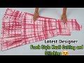 Latest Designer Frock Style Kurti Cutting And Stitching | frill Frock/ dress Cutting and stitching