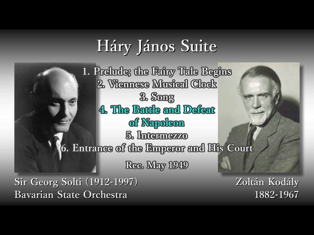 Kodály: Háry János Suite, Solti & Bavarian StateO (1949) コダーイ