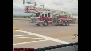 Tulsa Fire Dept. Ladder 29 Responding