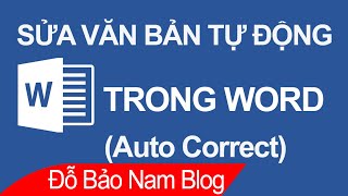 Cách gõ tắt trong Word, sửa văn bản trong Word tự động (AutoCorrect)