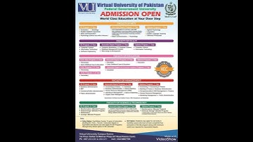 *Virtual University of Pakistan*BS, ADP & Diploma Programs Admissions 2023 #admission #education