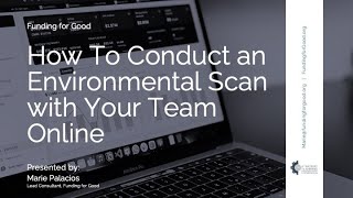 How to Conduct an Environmental Scan with Your Team Online