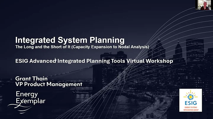 Advanced Integrated Planning Tools Virtual Workshop