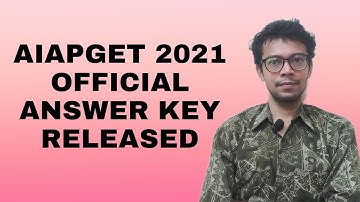 AIAPGET 2021 MODEL ANSWER KEY RELEASED