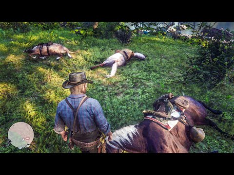 All the gang horses die right before a mission, but the game has a solution