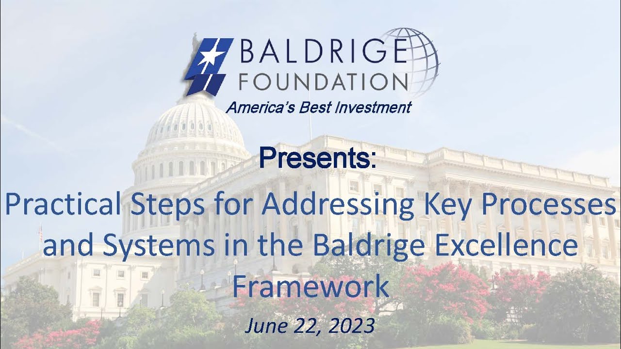 Baldrige Foundation Quarterly Webinar June 2023: Kay Kendall