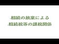 令和3年12月「相続の放棄による相続税等の課税関係」セミナーワンポイント