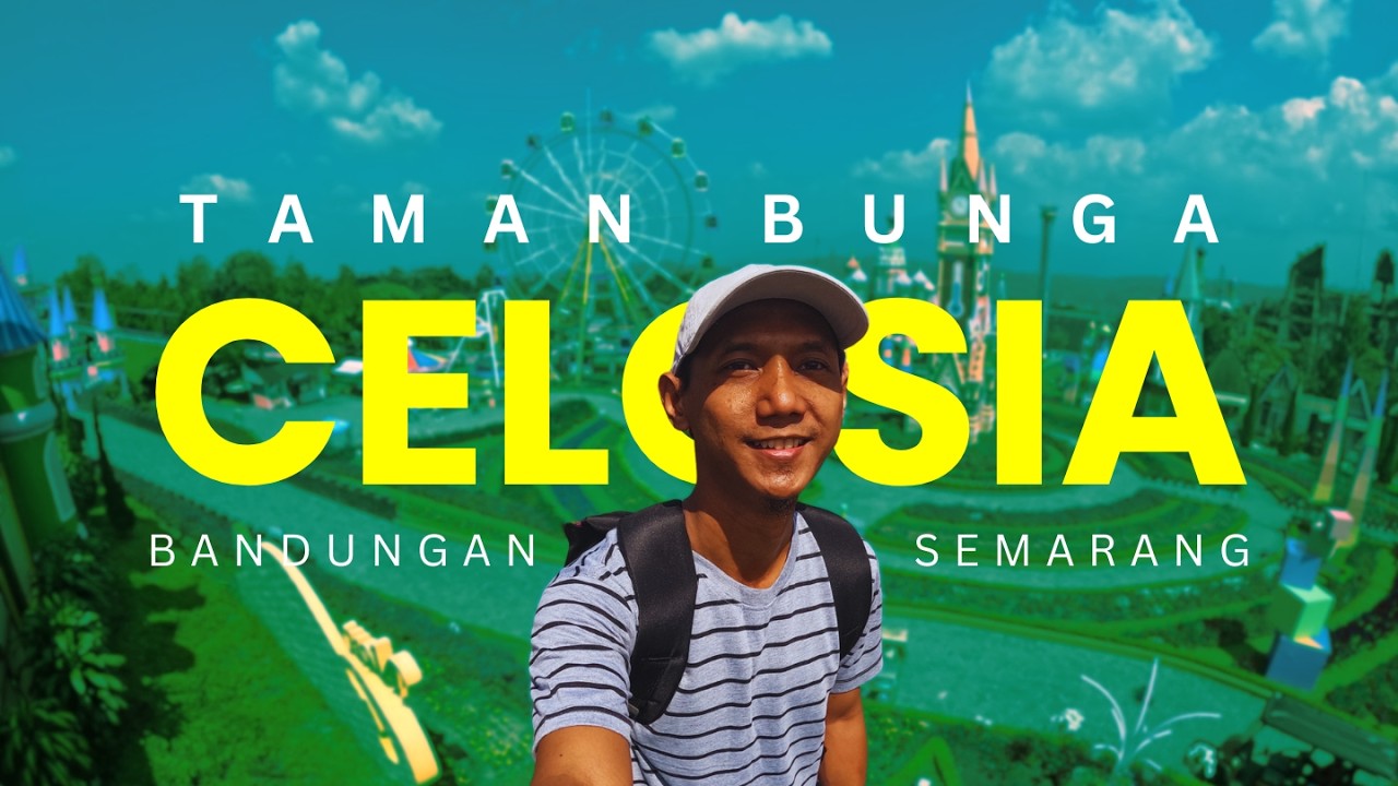 Jelajahi Wahana di Taman Bunga Celosia - Bandungan, Semarang dan Melihat Pemandangan Gunung Ungaran