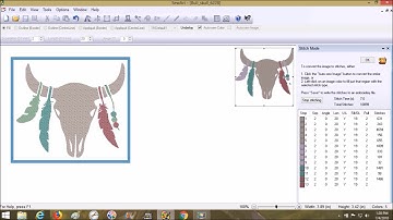 SewArt - Digitize a Bull Skull Using a Free SVG from Lovesvg.com