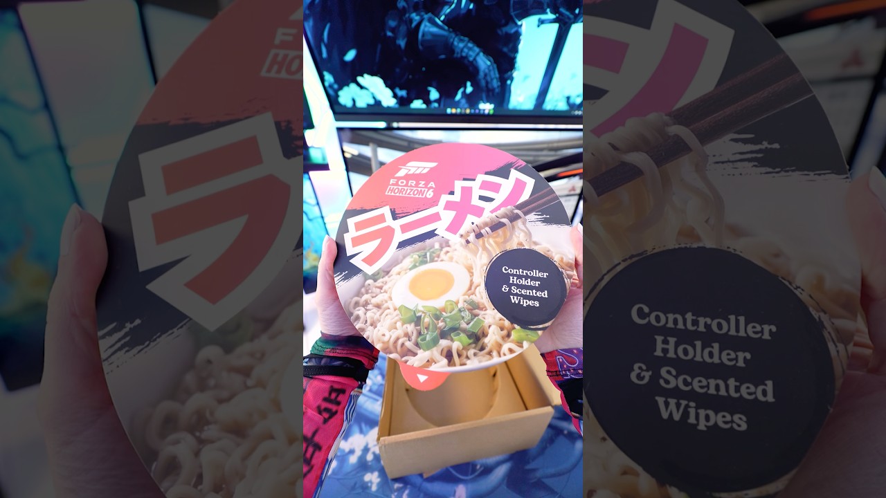 This is by far the most unique controller holder I’ve ever received. Well played, Xbox 🍜🔥 #gifted