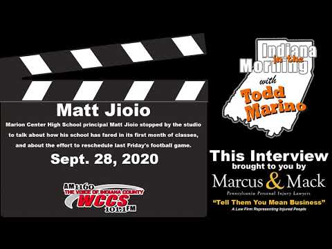 Indiana in the Morning Interview: Matt Jioio (9-28-20)