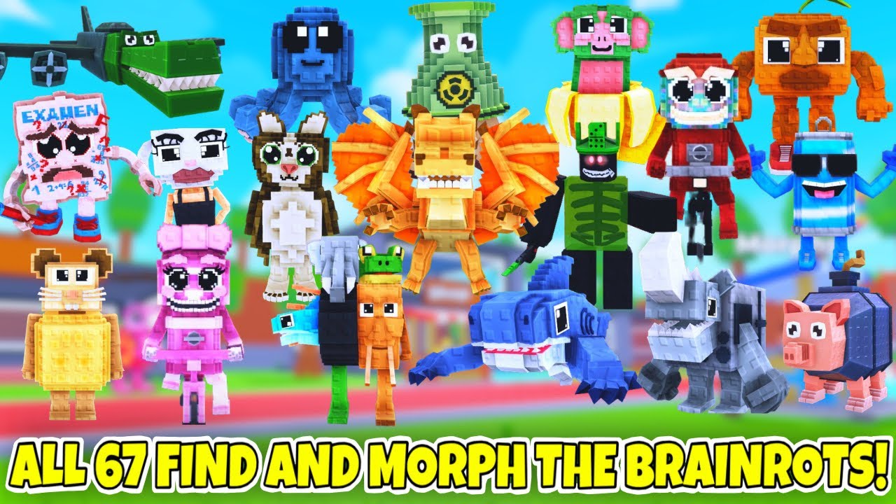 Find And Morph the Brainrot [67] How to get ALL 67 BRAINROTS / MORPHS ...