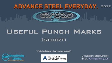 ADVANCE STEEL: Useful Punch Marks (Short)