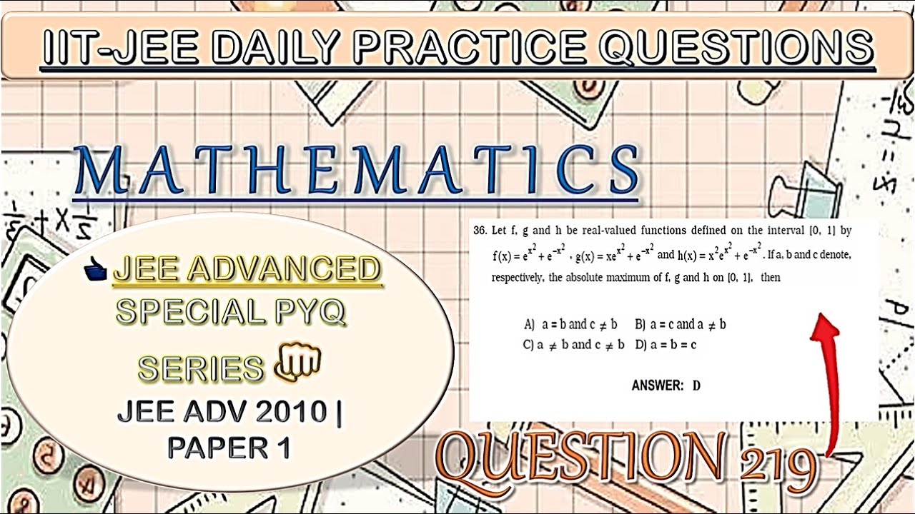  jee advanced special mathematics question 219 iit jee daily