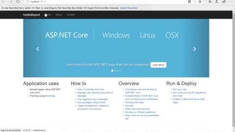 Nested Layout Page in ASP.NET CORE