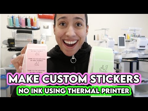 How to Make Stickers For Your Business With Rollo Thermal Printer Small Business Stickers